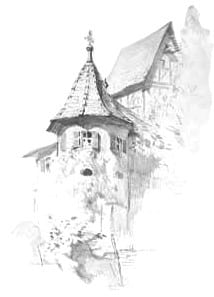 Castle Unsleben Tower Hugo v. Habermann d.Ä.